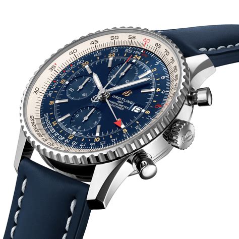 breitling navitimer world gmt chronograph|Breitling Navitimer chrono 46mm watch.